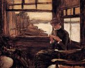 詹姆斯蒂索 - Study For The Prodigal Son In Modern Life The Depature